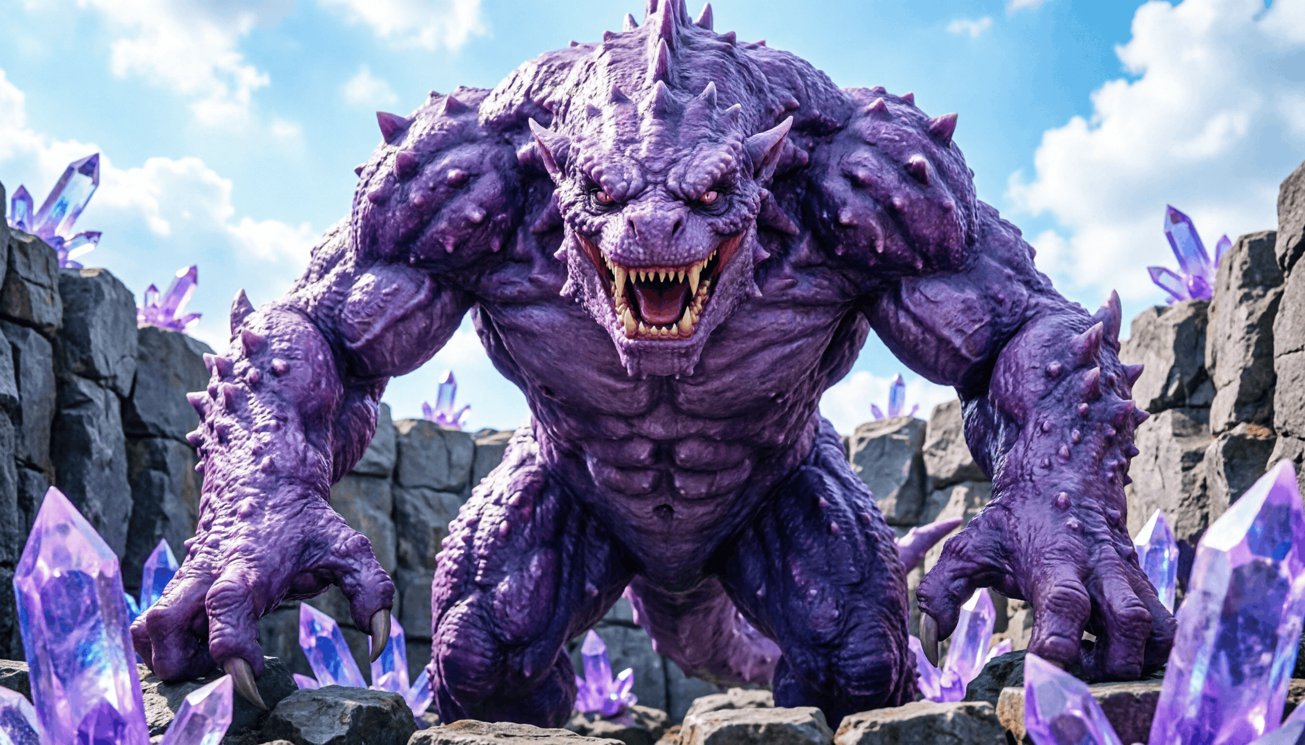 A giant guardian monster